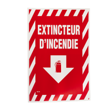 affiche extincteur, affiche vinyle extincteur