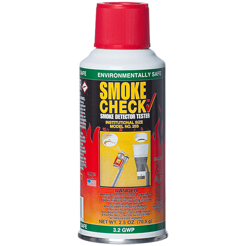 canette avertisseur fumée, test avertisseur fumee, smoke check