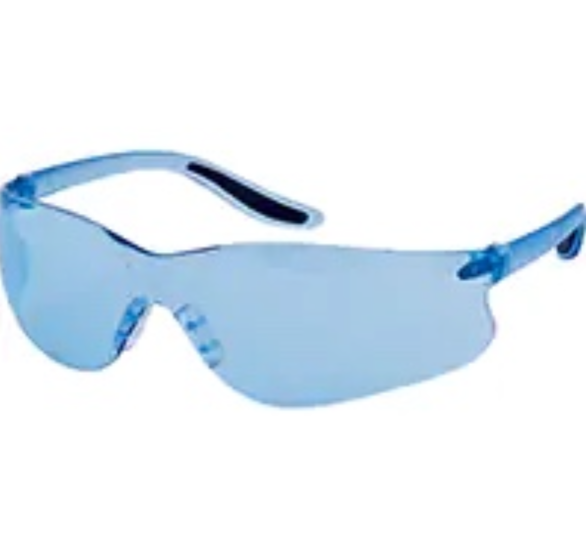 lunettes de securite, lunette protectrice, protection yeux, lunettes anti buee, lunettes anti egratignure, lunettes bleue, lentille bleue