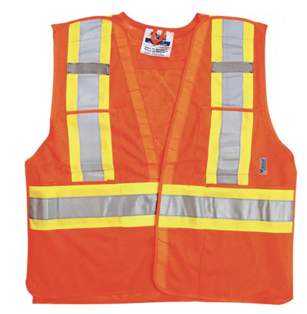 veste de securite, veste orange, veste signalisation, veste haute visibilite