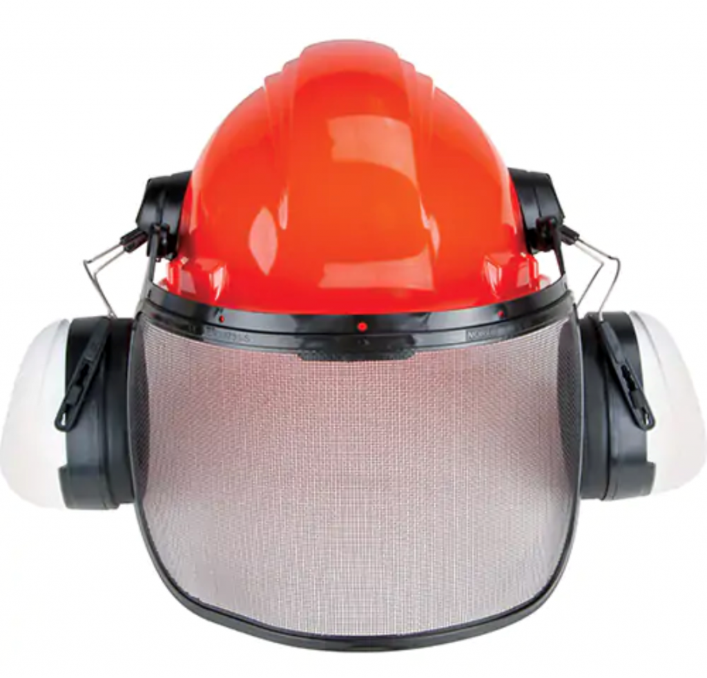 ensemble forestier, casque de securite, casque de protection, coquille auditive