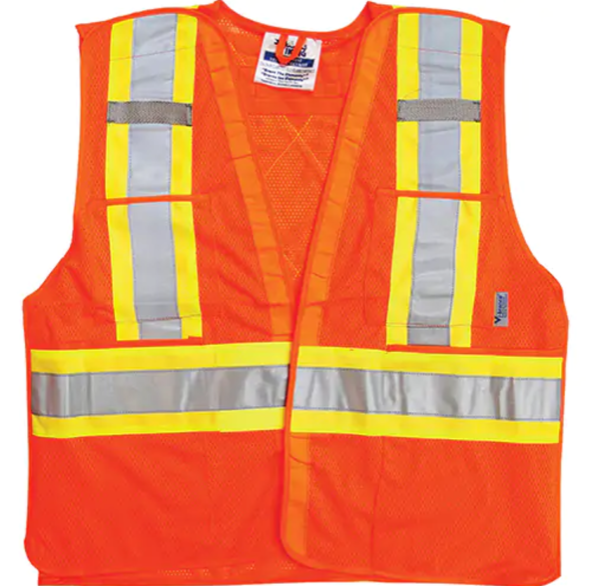 veste de securite, veste orange, veste signalisation, veste haute visibilite