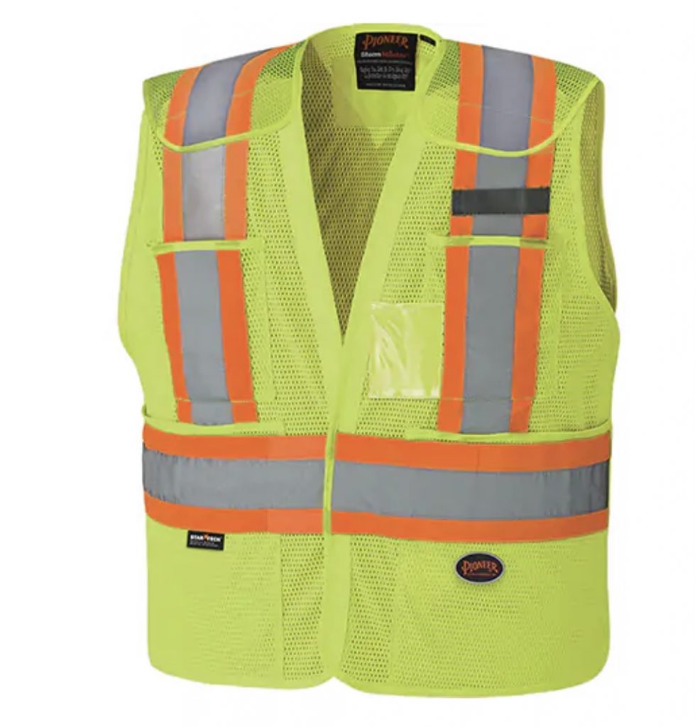 veste de securite, veste orange, veste signalisation, veste haute visibilite
