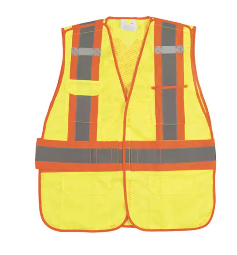 veste de securite, veste orange, veste signalisation, veste haute visibilite