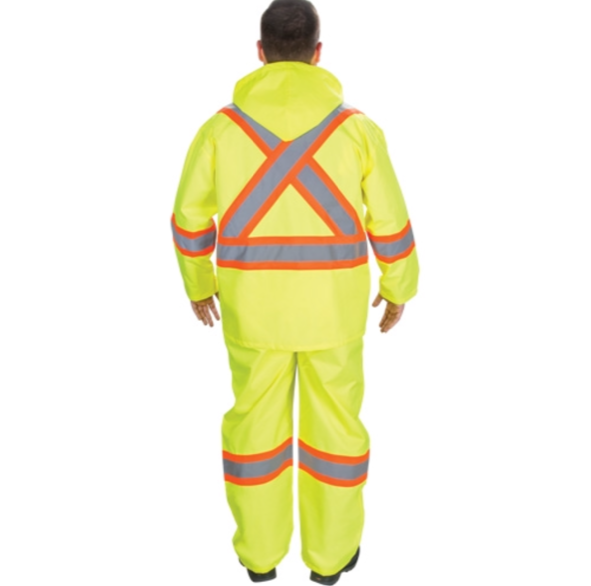 impermeable, vetement impermeable, impermeable jaune, salopette impermeable, vetement haute visibilite, vetement signalisation